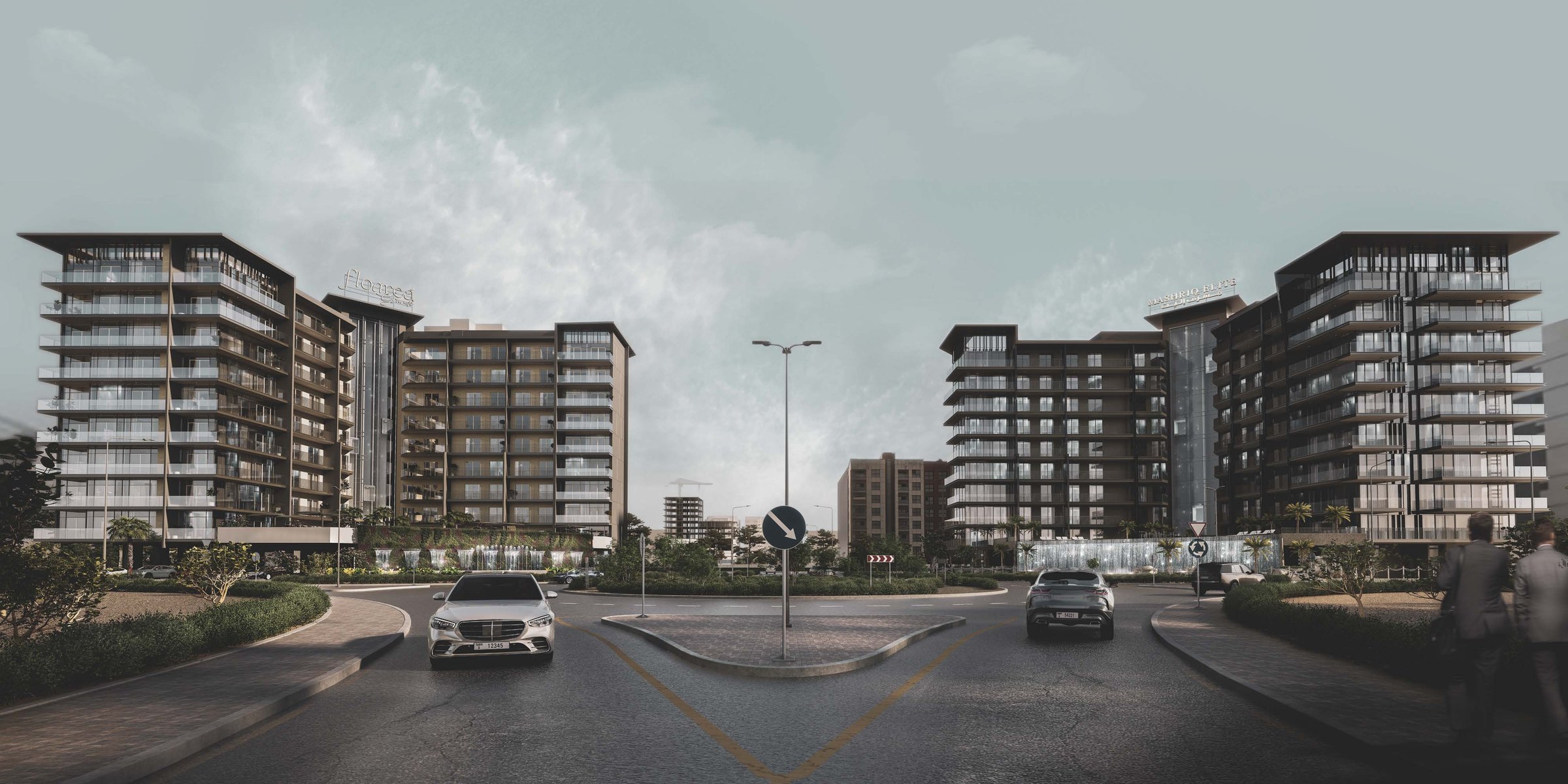 Floareá Grandé and Floareá Residence, across the roundabout from each other