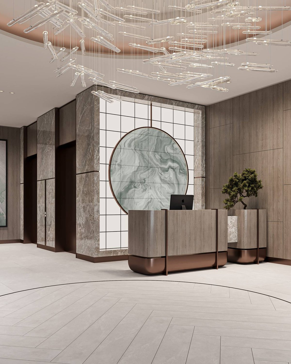 Floareá Breeze, the lobby — render