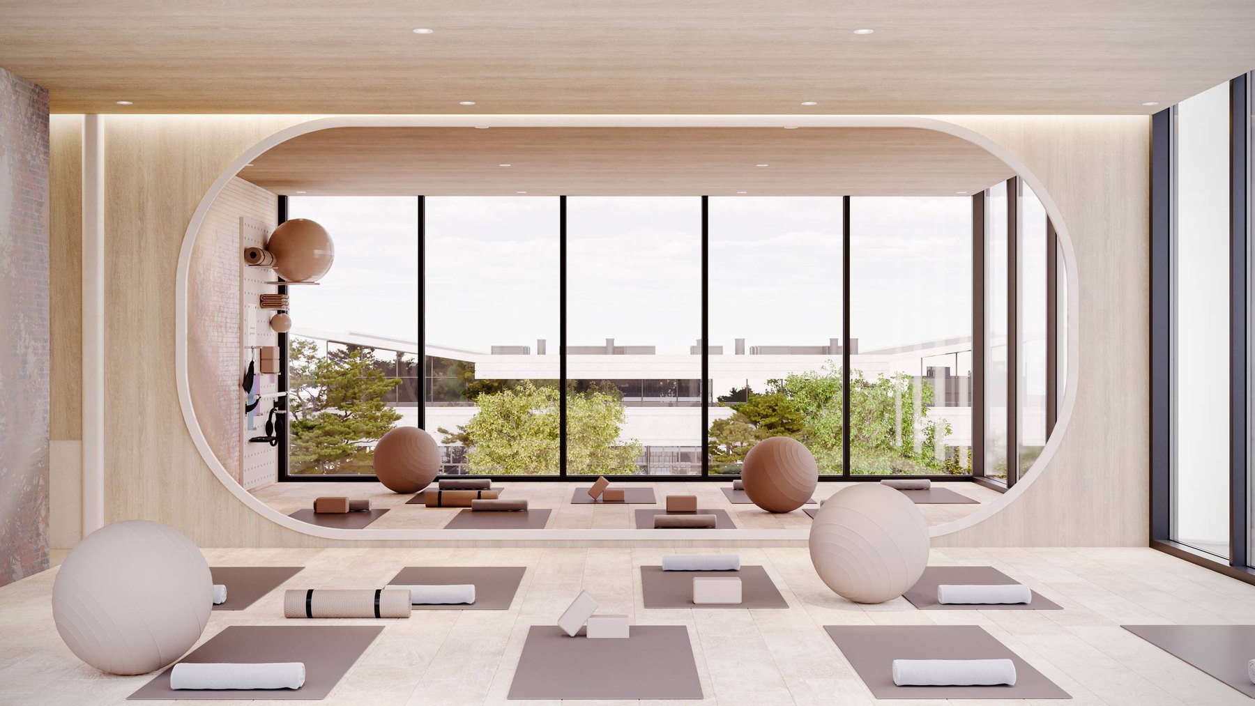 The yoga studio