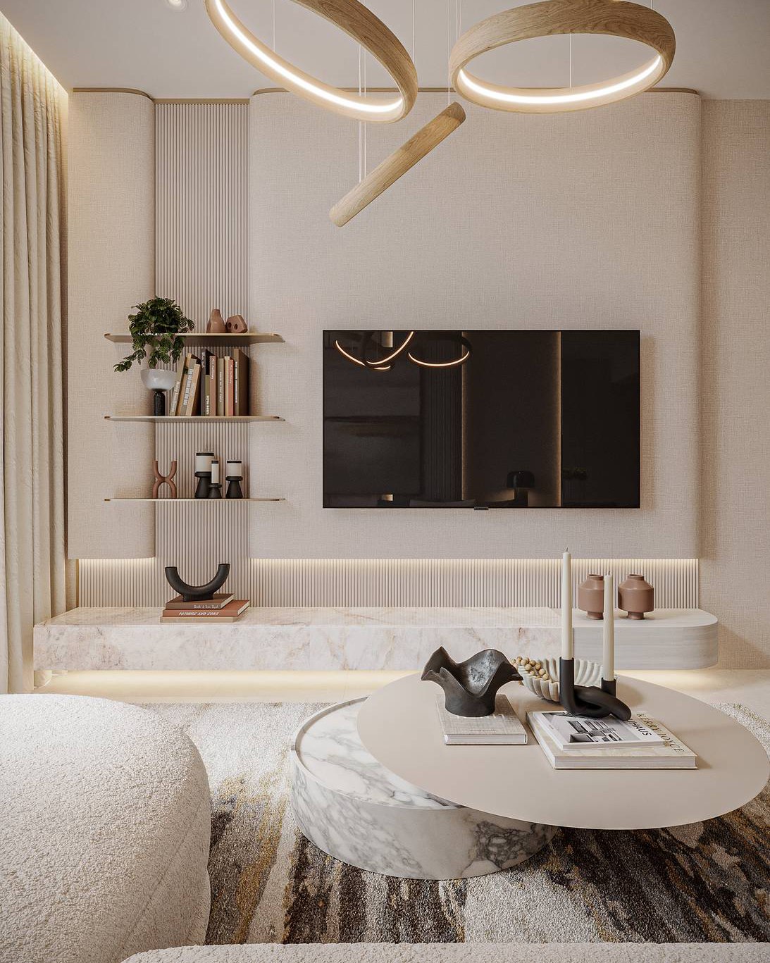 The living area