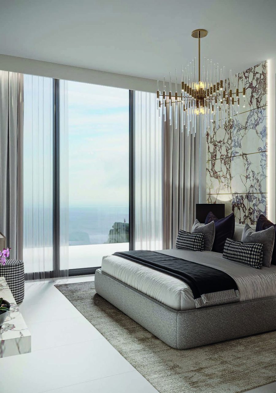 A bedroom with a view
