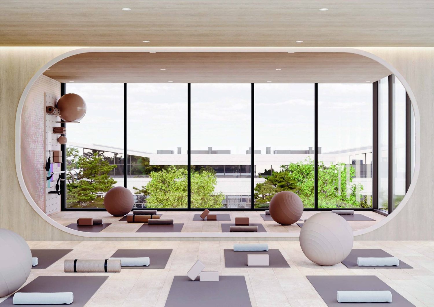 The yoga studio