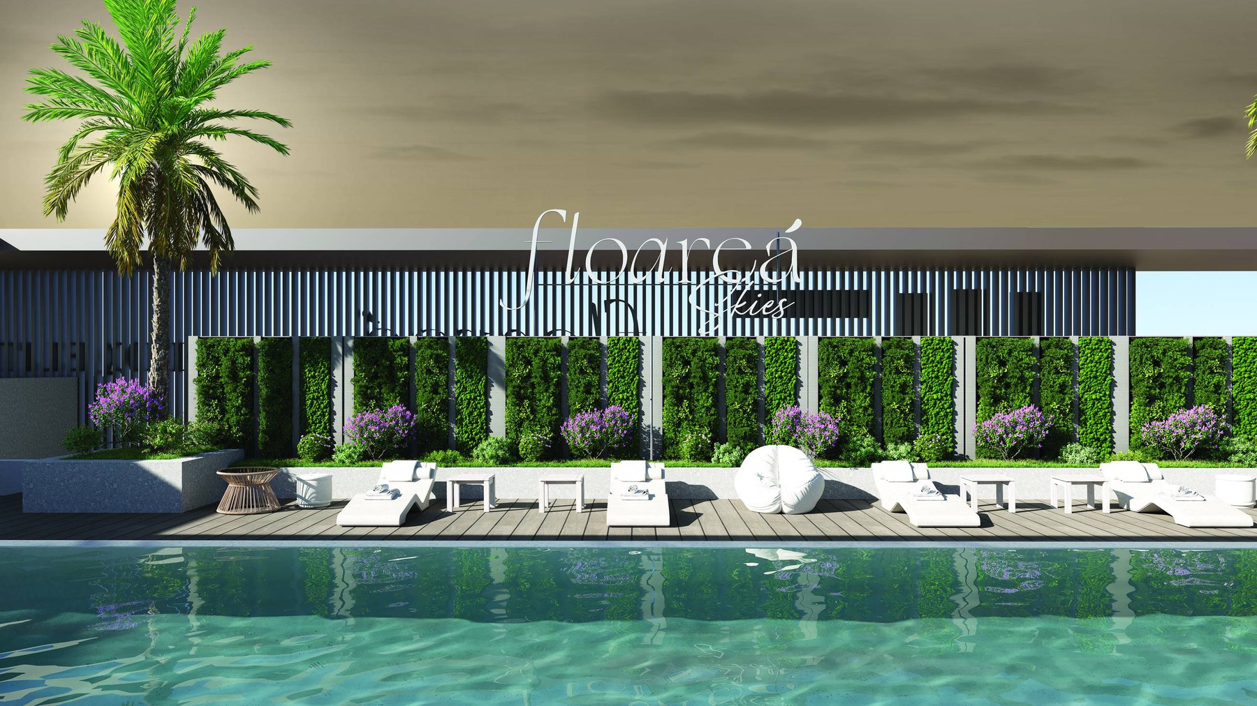 The rooftop infinity pool