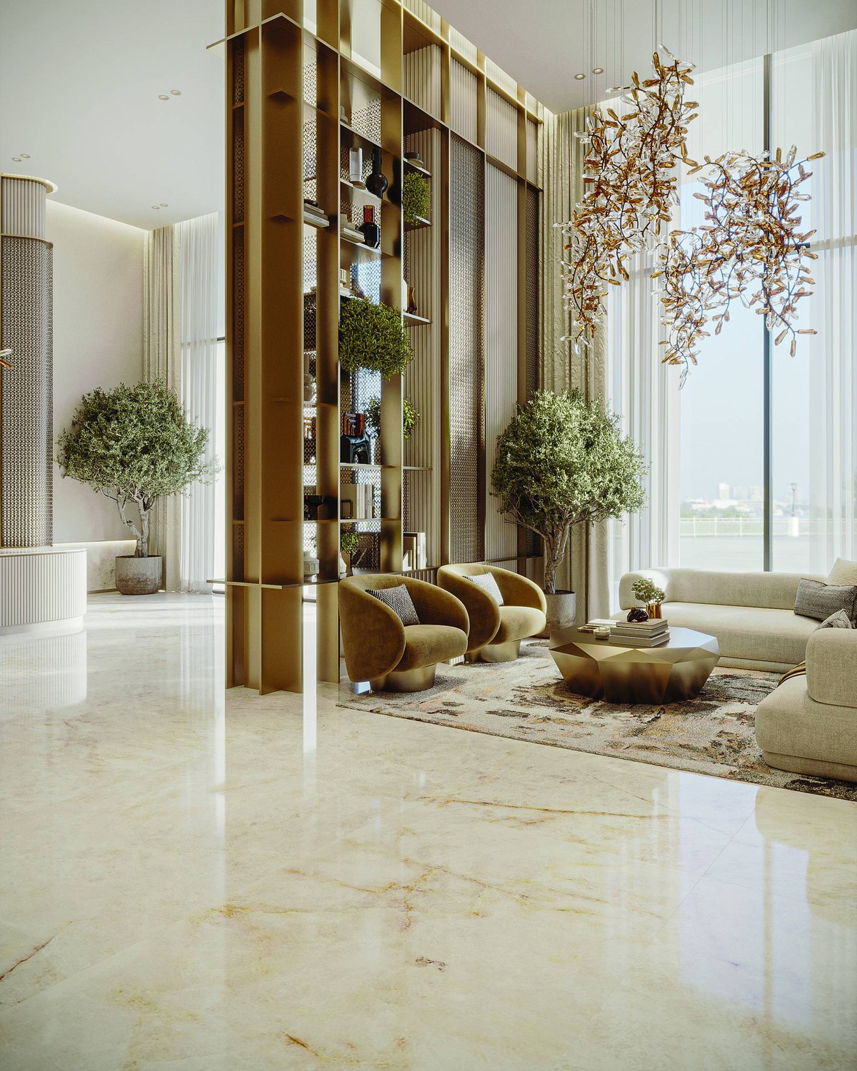 Floareá Skies, the lounge — render