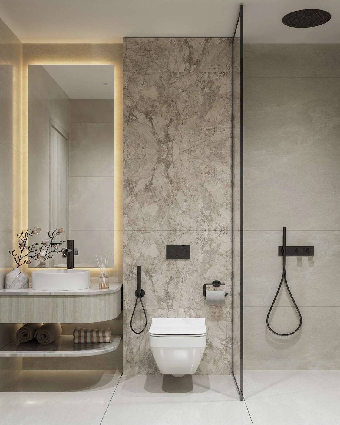A bathroom — render